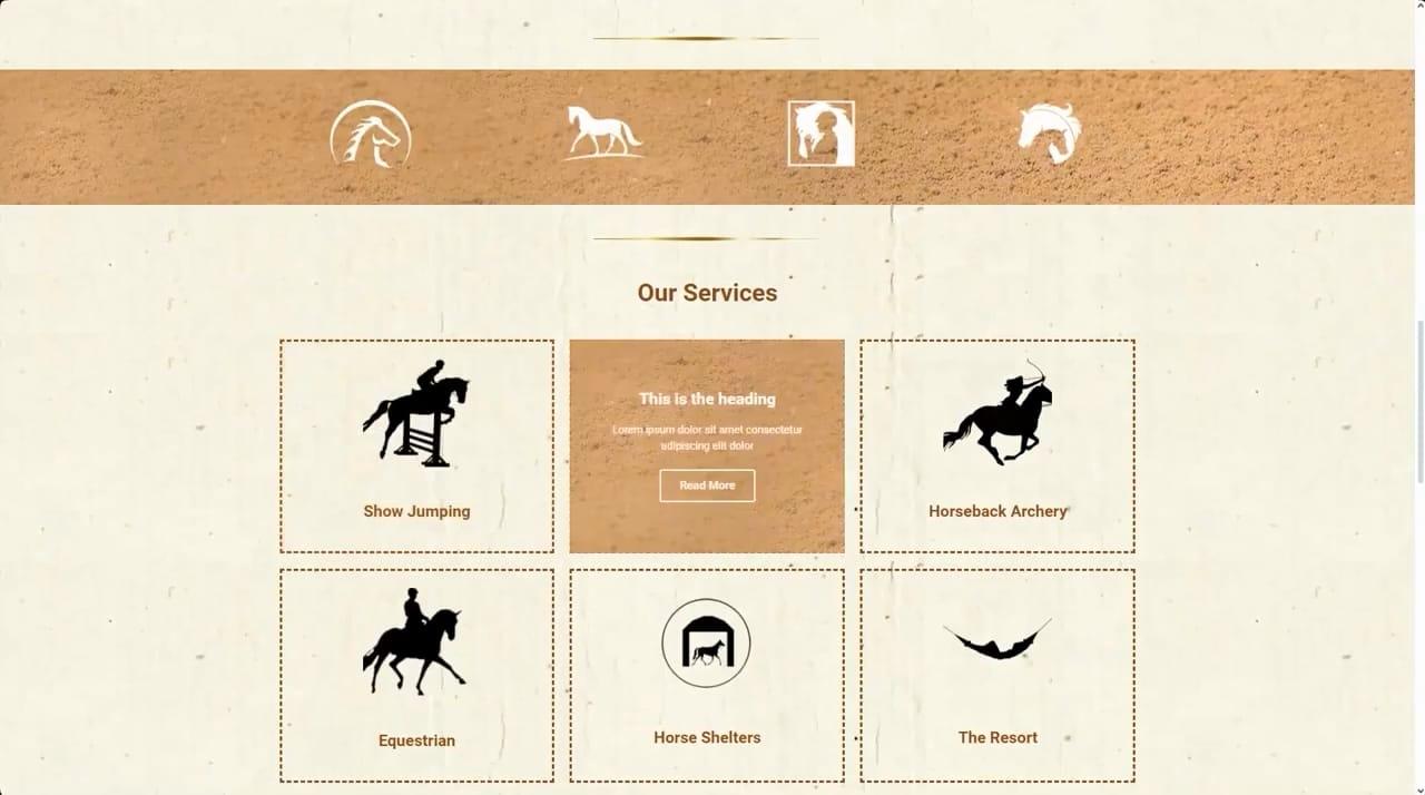 al walid horse resort — web app development — 03